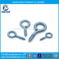 Zinc plated carbon steel eye screw,eye hook